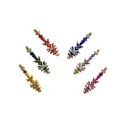 Comet Busters 6 Pcs Multicoloured Stone Studded Bindi-27