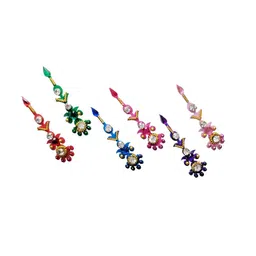 Comet Busters 6 Pcs Multicoloured Stone Studded Bindi-36