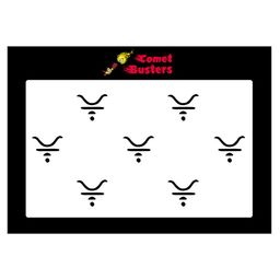Comet Busters 7 Pcs Reusable Designer Bindis - Black-1