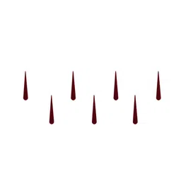 Comet Busters 7 Pcs Reusable Designer Bindis - Maroon-52