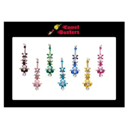 Comet Busters 7 Pcs Multicolor Bindi-12