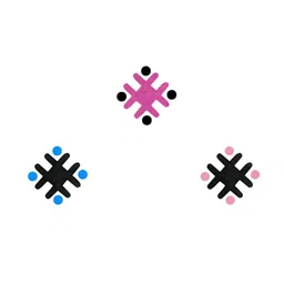 Comet Busters 3 Pcs Reusable Designer Bindis - Multicoloured image 3