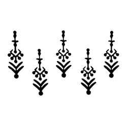 Comet Busters 5 Pcs Black Bindis image 2