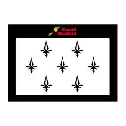 Comet Busters 7 Pcs Reusable Designer Bindis - Black image 3