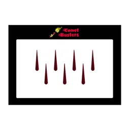 Comet Busters 7 Pcs Reusable Designer Bindis - Maroon image 3