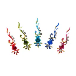 Comet Busters Red Blue & Green Set Of 5 Bindi image 2