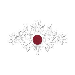 Comet Busters Traditional Designer Reusable Bindi - White image 1