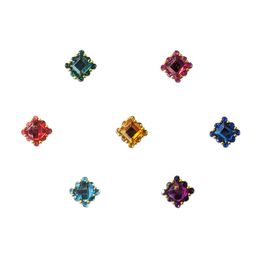 Comet Busters 7-Pcs Handmade Traditional Designer Bindi - Multicolored image 1