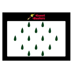 Comet Busters 14 Pcs Reusable Designer Bindis - Dark Green image 1