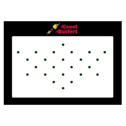 Comet Busters 24 Pcs Reusable Designer Bindis - Dark Green image 1