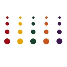 Comet Busters 20 Pcs Reusable Designer Round Bindis - Multicoloured image 3