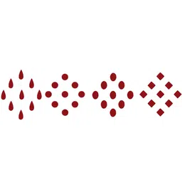 Comet Busters 36 Pcs Reusable Designer Bindis - Maroon image 2