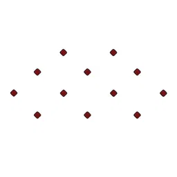 Comet Busters 12 Pcs Reusable Designer Bindis - Maroon & Black image 2