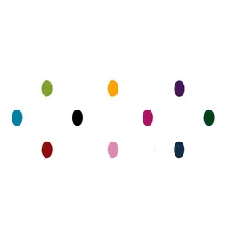 Comet Busters 10 Pcs Reusable Oval Bindis - Multicoloured image 2