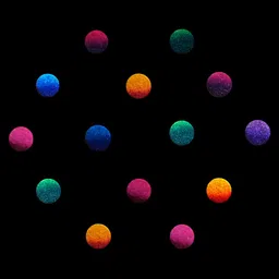 Comet Busters 14-Pcs Handmade Traditional Designer Bindi - Multicolored image 2
