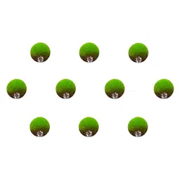 Comet Busters 10 Pcs Embellished Reusable Designer Bindis - Green image 2