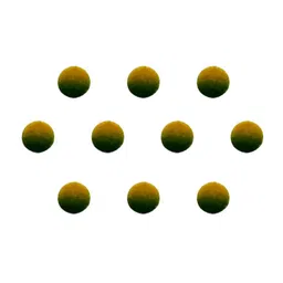 Comet Busters 10 Pcs Reusable Designer Bindis - Mustard Yellow & Green image 2