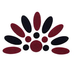 Comet Busters 15 Pcs Reusable Traditional Bindis - Maroon & Black image 2