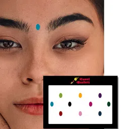 Comet Busters 10 Pcs Reusable Oval Bindis - Multicoloured image 3