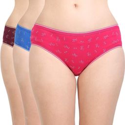 bodycare Pack of 3 Women Hipster Multicolor Panty-picture-19