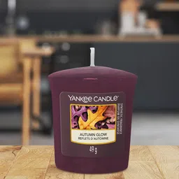 YANKEE CANDLE Purple Autumn Glow Votive Scented Candle-image-97