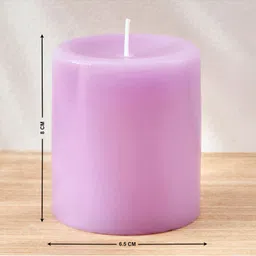 Home Centre Purple Lavender Scented Pillar Candle image 3