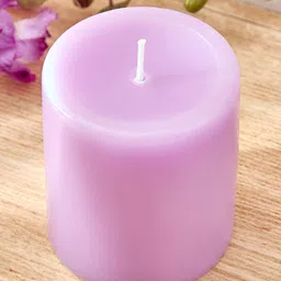 Home Centre Purple Lavender Scented Pillar Candle image 5