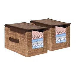 Kuber Industries Set Of 2 Solid Shirt Organisers-70