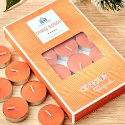 Home Centre Orange 30 Pieces Mandarin Scented Tea Light Candles-image-45