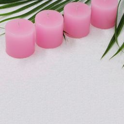 atorakushon Pink 4-Pieces Strawberry Scented Pillar Candles-image-68