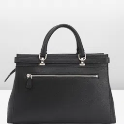 GUESS Solid PU Structured Handheld Bag with Two Handles image 3