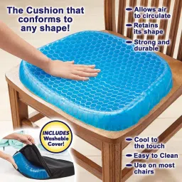 Egg Sitter Seat Cushion Soft Gel Mat for Office Chair, Back/ Hip Support M339 Shoulder Support-25