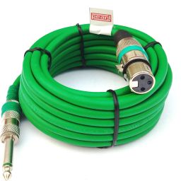 Microphone Cord 5 Meter | Metal XLR Female Pin - Metal P38 Jack (6.35 MM) | 1 Pcs (Green), Mic Cable 5 Meter-image-17