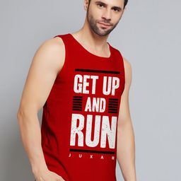 Juxar Get Up And Run Printed Cotton Innerwear Vests JXR-057SAN-RD-XS-image-31