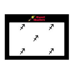 Comet Busters 5 Pcs Reusable Designer Bindis - Black image 1