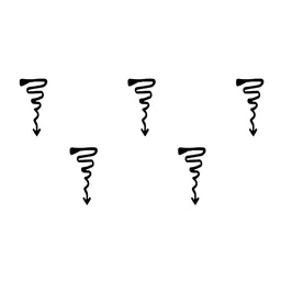 Comet Busters 5 Pcs Reusable Designer Bindis - Black image 1