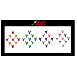 Comet Busters 36 Pcs Reusable Designer Bindis - Multicoloured image 1