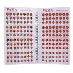 VAMA Stone Studded Kumkum Designer Spiral Bridal Bindi Booklet - Multi-Coloured image 2