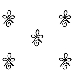 Comet Busters 5 Pcs Reusable Designer Bindis - Black image 2