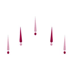 Comet Busters 5 Pcs Maroon & Pink Reusable Bindi image 2