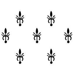 Comet Busters 7 Pcs Reusable Designer Bindis - Black image 2