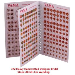 VAMA Stone Studded Kumkum Designer Spiral Bridal Bindi Booklet - Multi-Coloured image 5