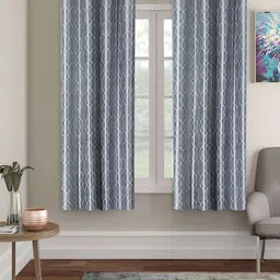 ERIC LONDON Grey 2 Pieces Room Darkening Window Curtains-image-55