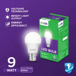 ecolink 9 W Basic Round B22 LED Bulb image 3