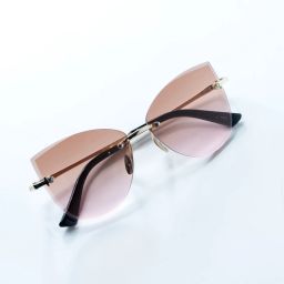 Gradient, UV Protection, Mirrored, Toughened Glass Lens Cat-eye, Butterfly Sunglasses (Free Size)-image-81