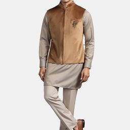 Blackberrys Mandarin Collar Sherwani With Trousers With Waistcoat-image-33