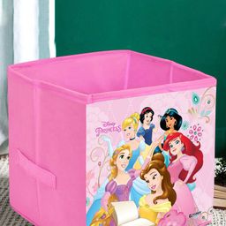 Kuber Industries Set Of 2 Pink Disney Princess Print Foldable Laundry Bag-51