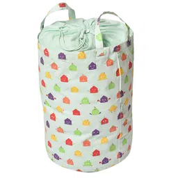 MiArcus Green Printed Cotton Laundry Bag-32