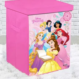 Kuber Industries Set Of 2 Pink Disney Princess Printed Laundry Bags-50