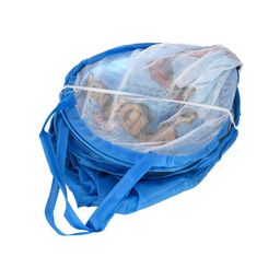 Kuber Industries Blue & Red 3 Pcs Spiderman & Avengers Design Net Foldable Laundry Bags image 3